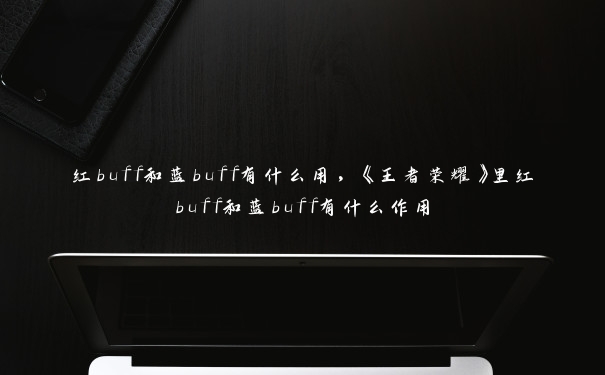 红buff和蓝buff有什么用，《王者荣耀》里红buff和蓝buff有什么作用