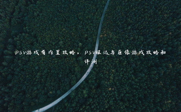 psv游戏有内置攻略，psv旺达与巨像游戏攻略和评测