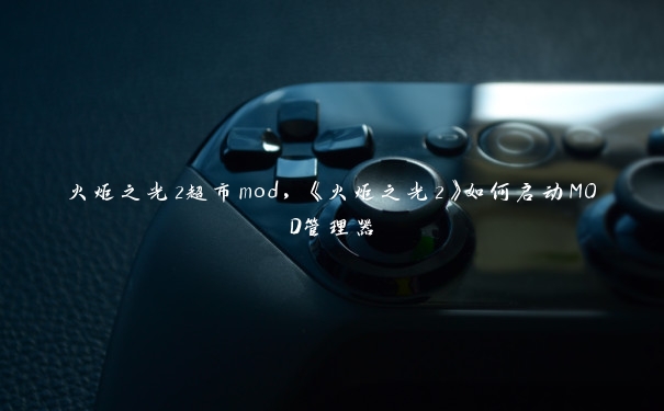 火炬之光2超市mod，《火炬之光2》如何启动MOD管理器